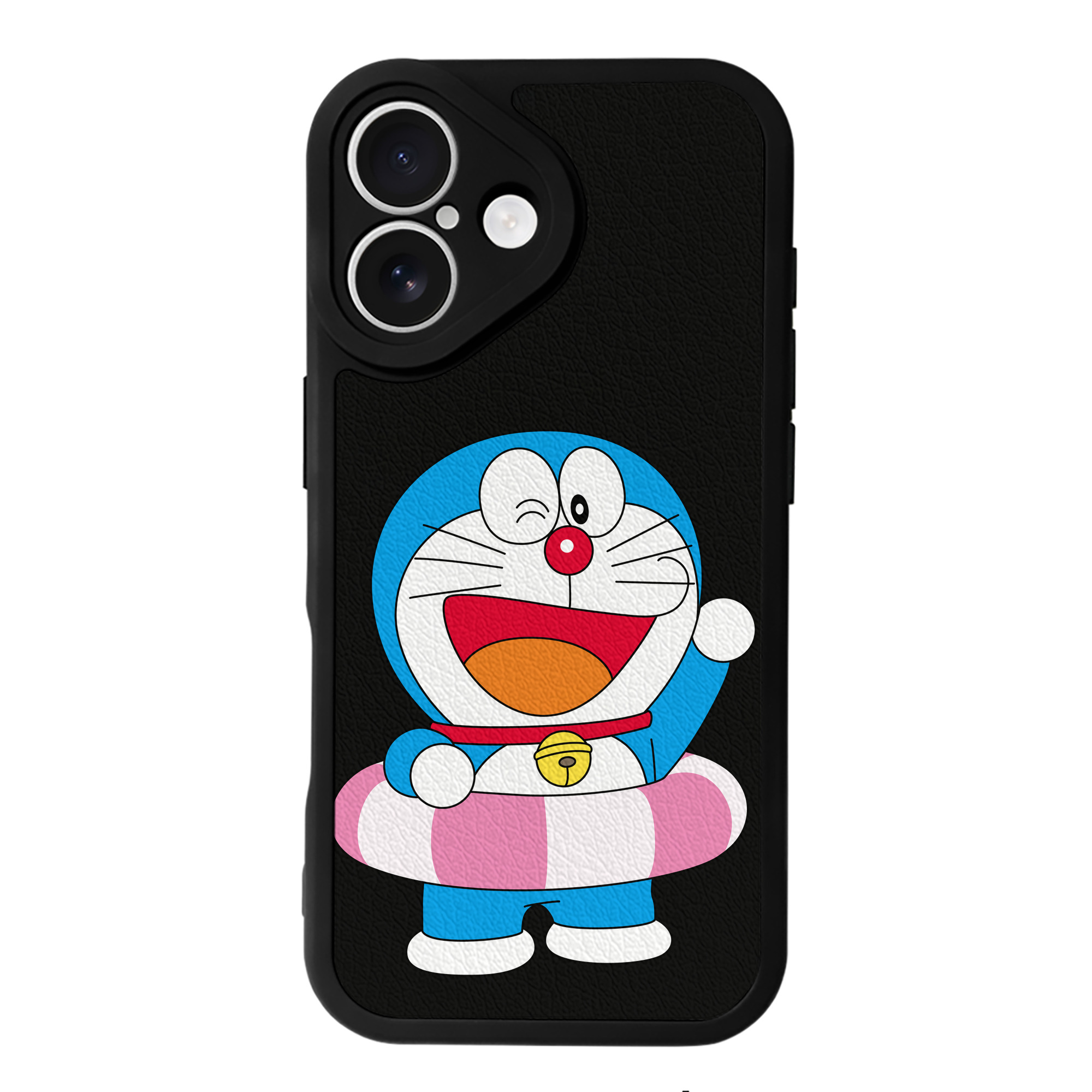 （画像用） ドラえもん Doraemon 【iPhone 16シリーズ対応】シリコンスマホケース（レザー調） 材質：シリコン